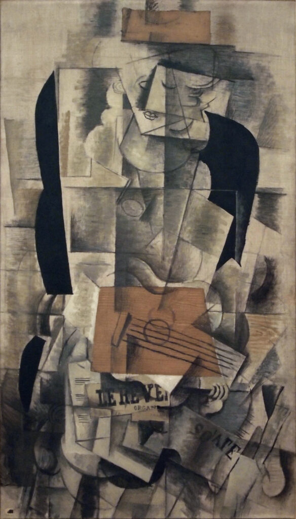 Georges Braque, Femme à la guitare (Woman with Guitar), 1913
