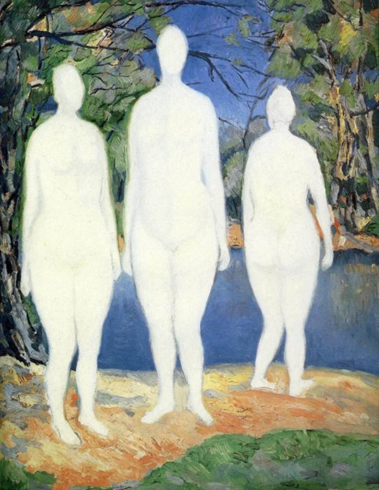 Kazimir Malevich, Three Bathers, 1908